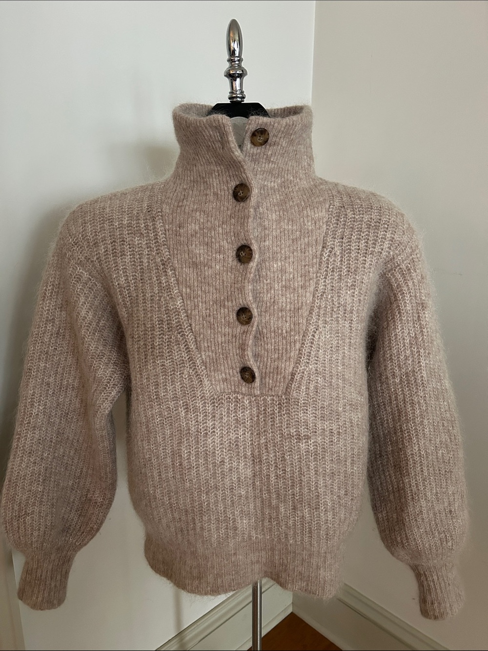 Sezane Mohair Wool Blend Sweater